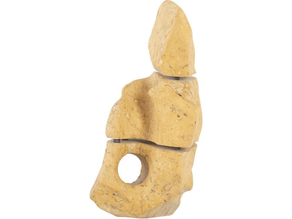 Sliced Stone Sculpture, Limestone, Assorted - main image