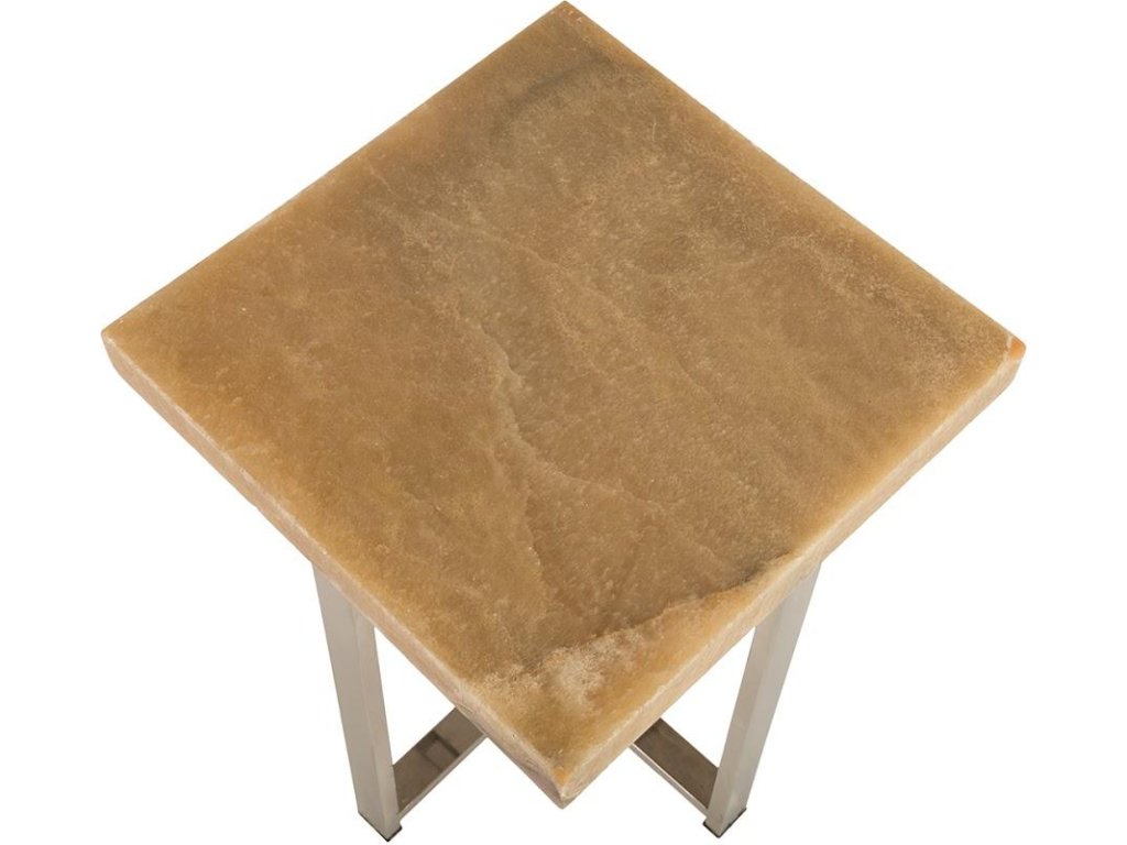 Onyx Accent Table, Stainless Legs, Square - image 1