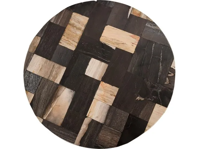 Petrified Laminate Stool, Brown/Black
