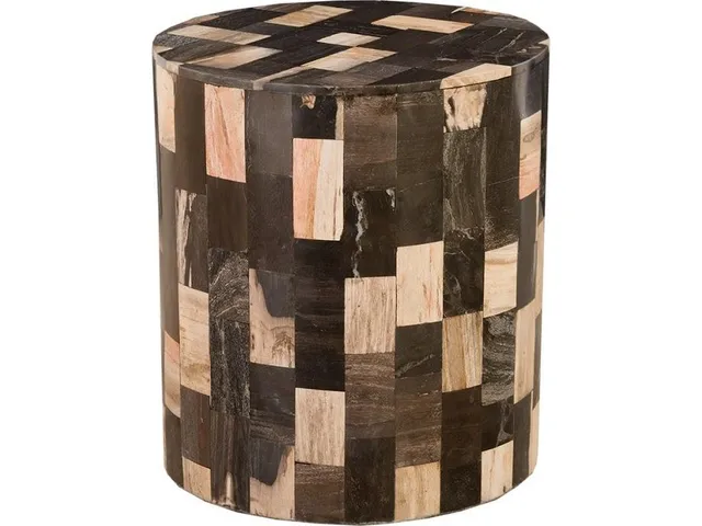 Petrified Laminate Stool, Brown/Black