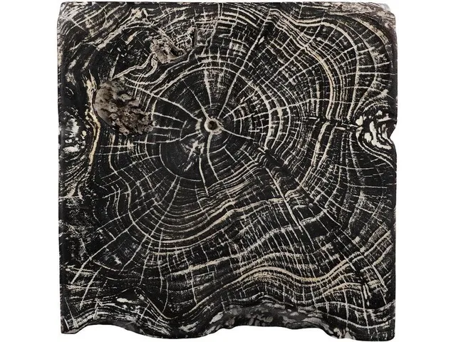 Black Wash Stool, Square - Alternative View