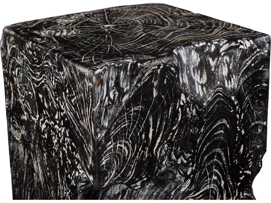 Black Wash Stool, Square - image 3