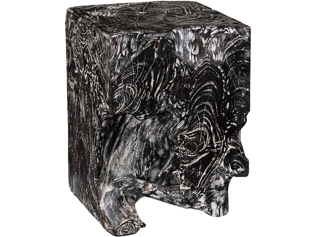 Black Wash Stool, Square - main image