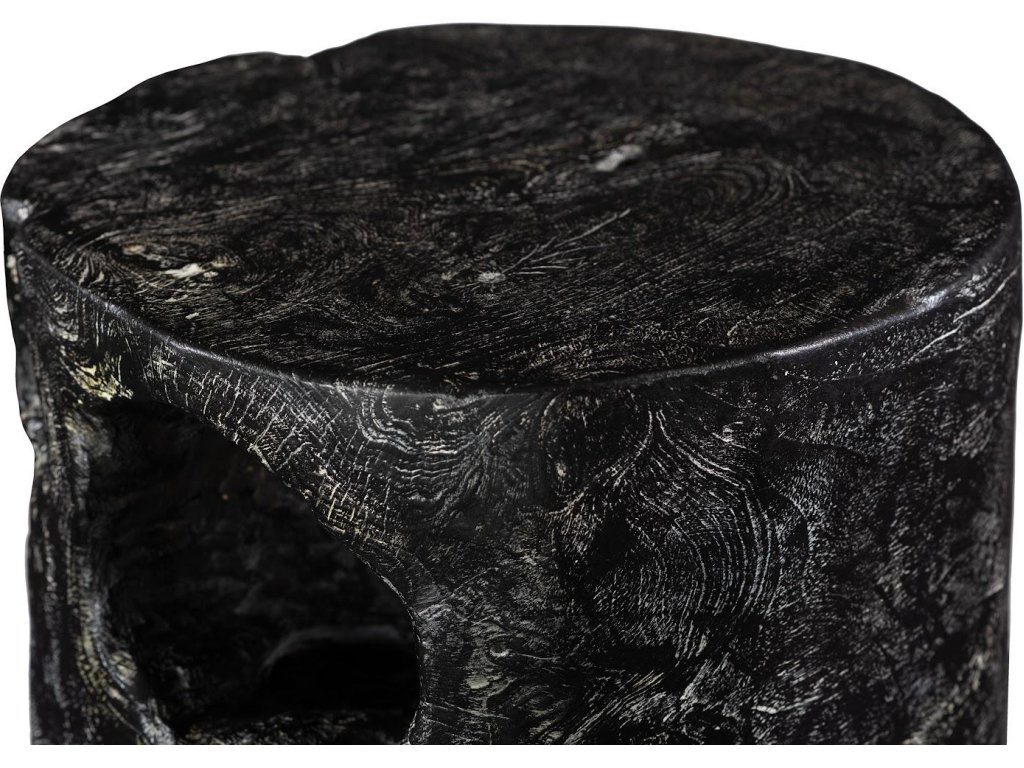 Black Wash Stool, Round - image 3