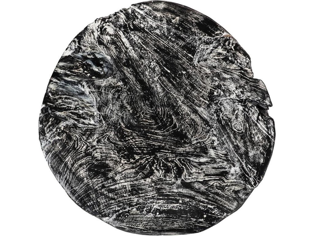 Side Table Black Wash, Round - image 1