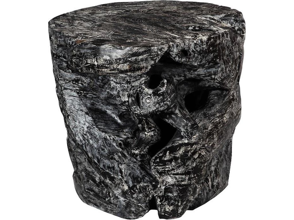 Side Table Black Wash, Round - image 2