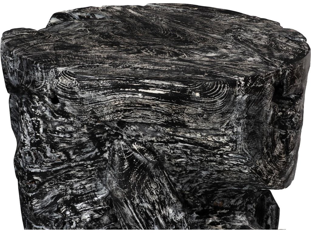 Side Table Black Wash, Round - image 3