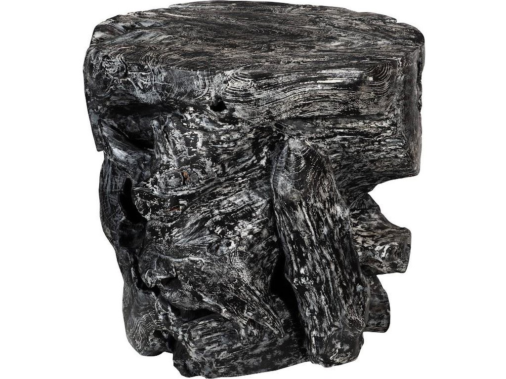 Side Table Black Wash, Round - main image
