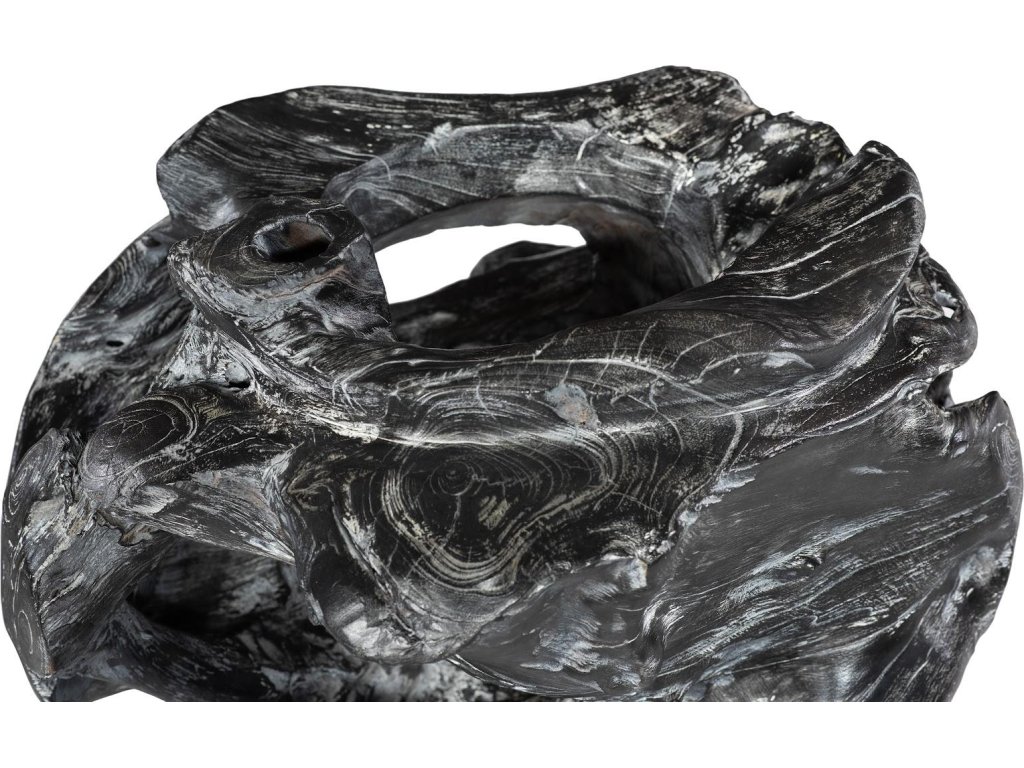Teak Planter, Black Wash Finish - image 3