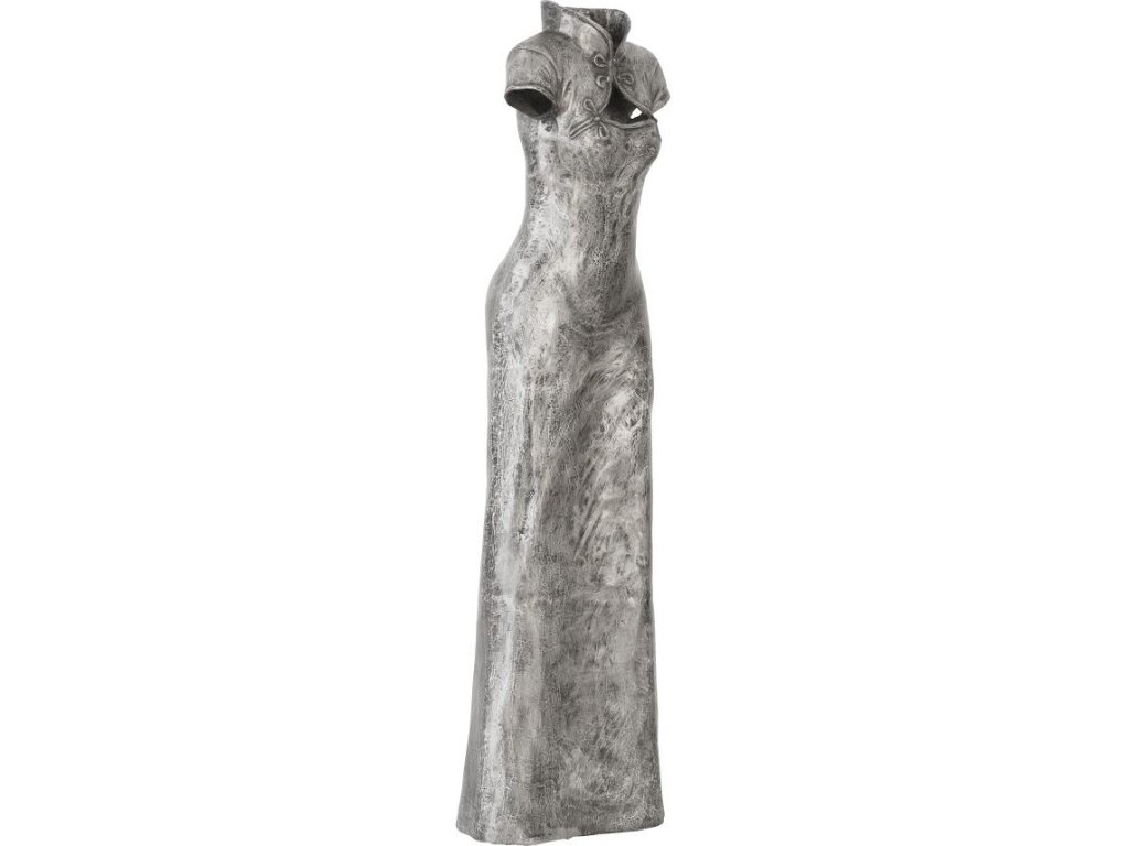 Dress Sculpture, Short Sleeves, Black/Silver, Aluminum - main image