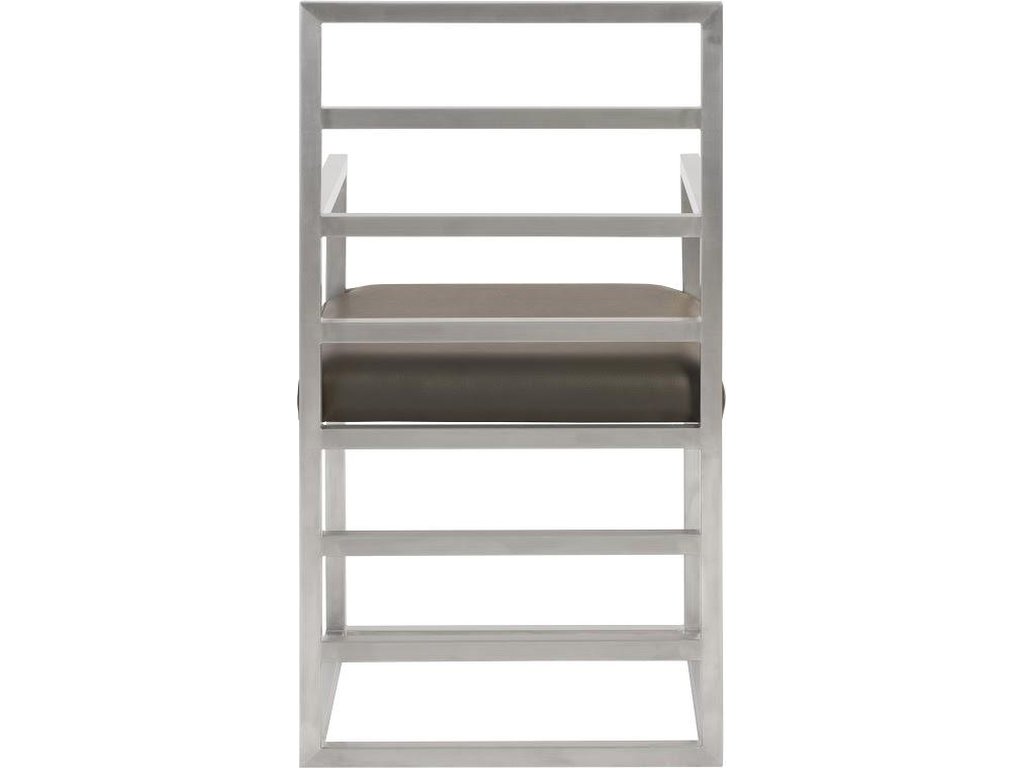 Ladder Arm Chair, Silver Finished Base - image 2