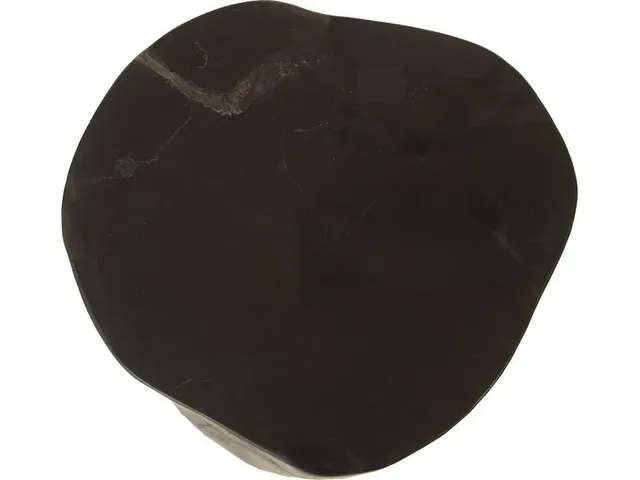 Petrified Wood Stool, Polished , Black 8"-10" x 17"-19"h , Assorted
