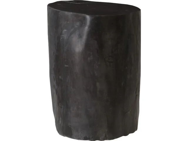 Petrified Wood Stool, Polished , Black 8"-10" x 17"-19"h , Assorted