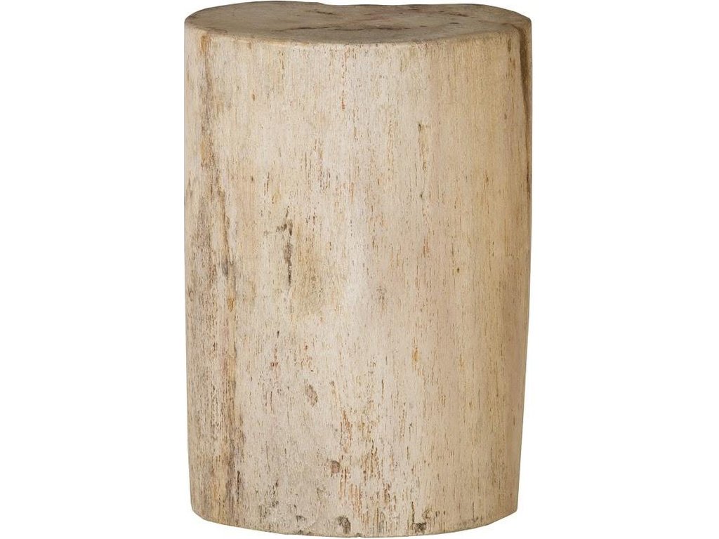 Petrified Wood Stool, Polished, Cream 8"-10" x 17"-19"h, Assorted - main image