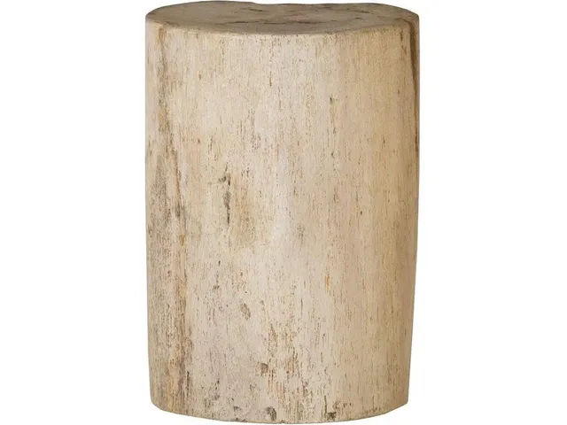 Petrified Wood Stool, Polished, Cream 8"-10" x 17"-19"h, Assorted