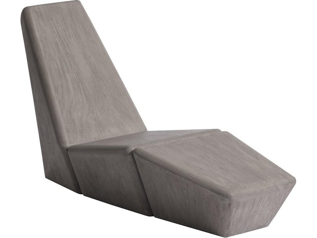 Monolith Lounge Chair, Merbau Wood, Gray - main image
