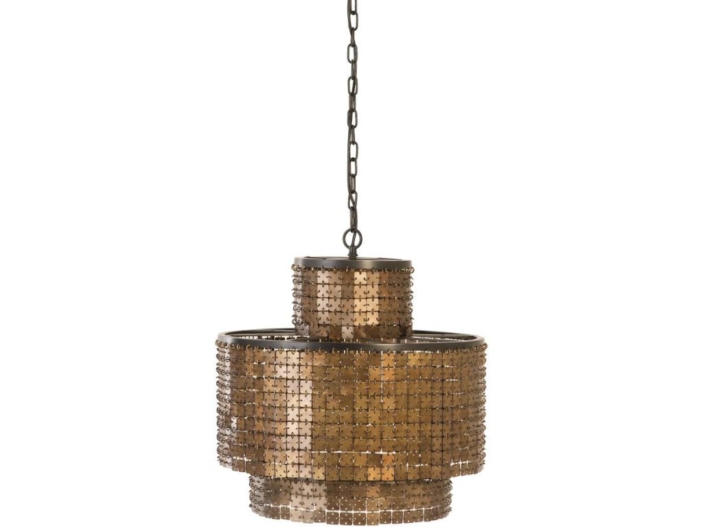 Armor Chandelier, Brass - main image