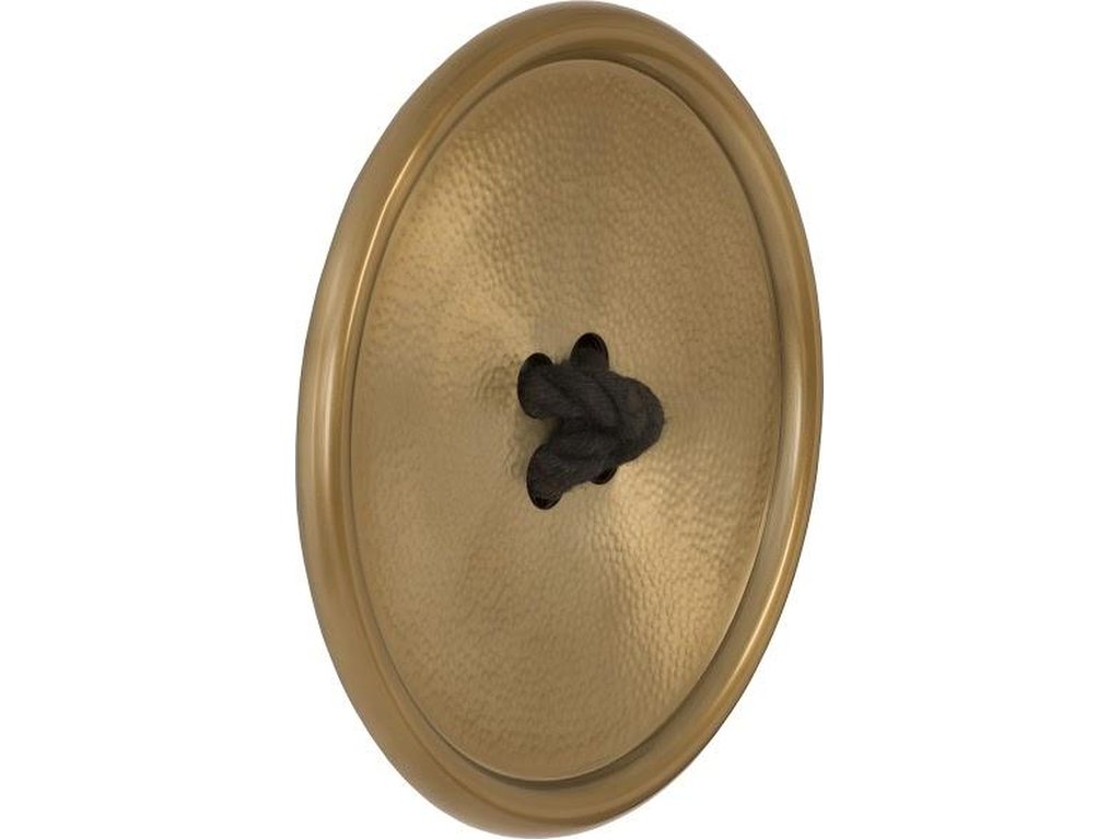 Button Wall Tile, Hammered Metal, Brass Finish - image 1
