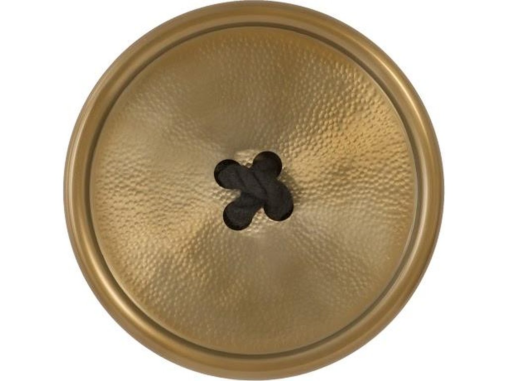 Button Wall Tile, Hammered Metal, Brass Finish - main image