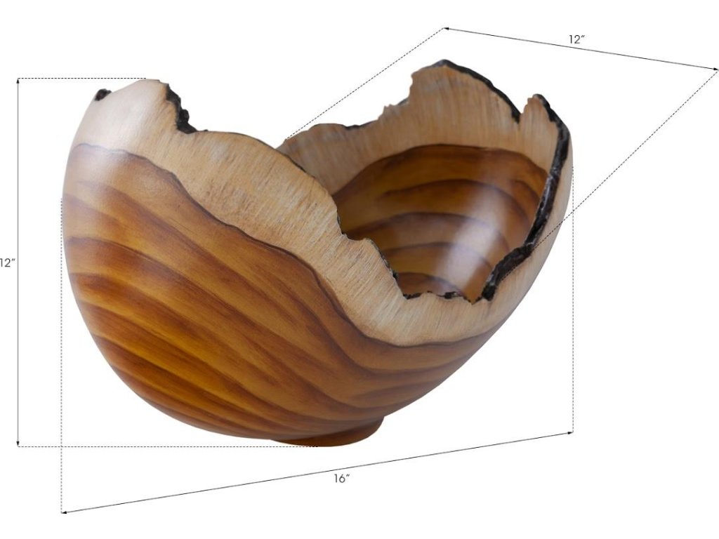 Burled Bowl, Faux Bois - image 1