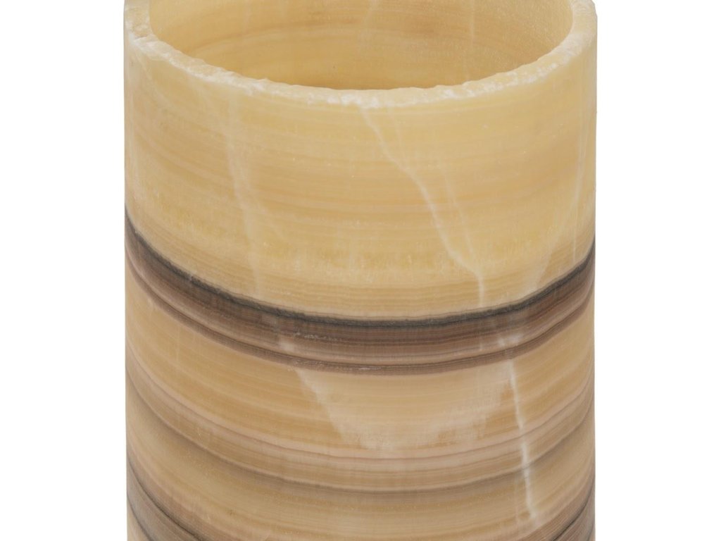 Onyx Lamp, Cylindrical, Zebra - image 1