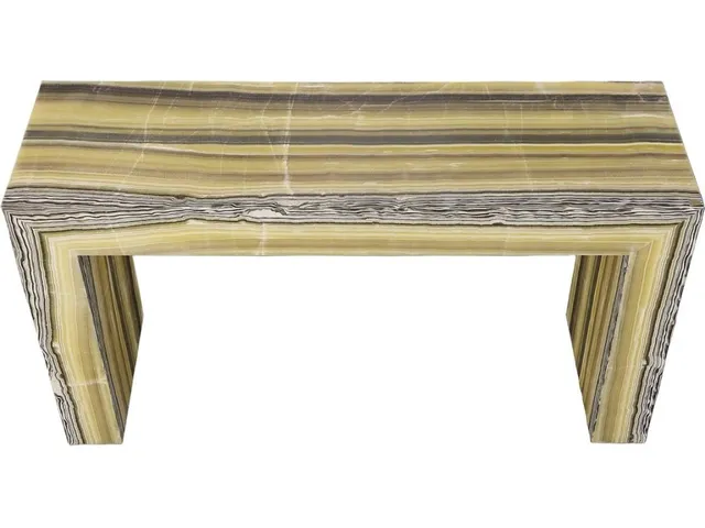 Onyx Console Table, Illuminated, Zebra - Alternative View