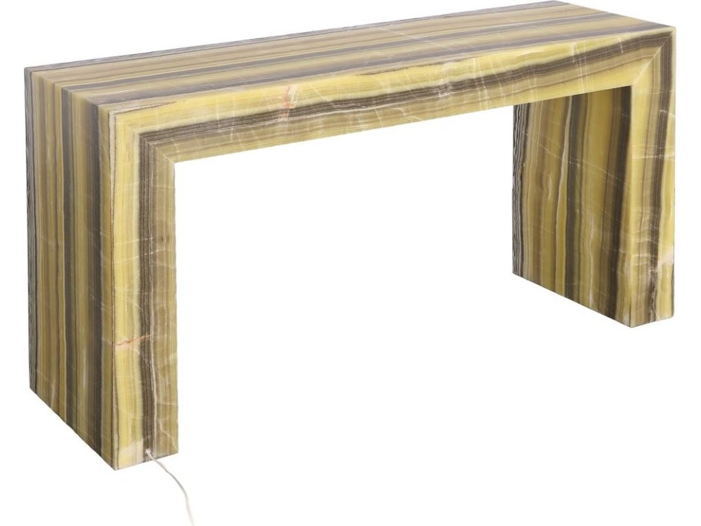 Onyx Console Table, Illuminated, Zebra - image 2