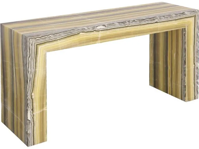 Onyx Console Table, Illuminated, Zebra