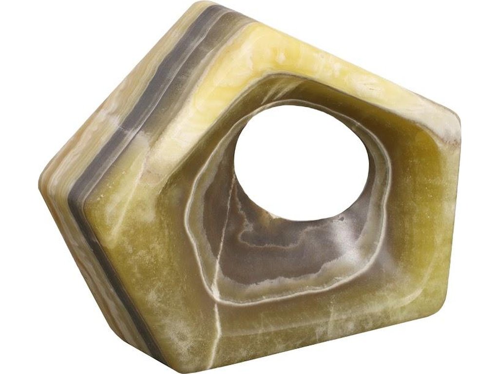 Onyx Triangle Sculpture, Zebra - image 1