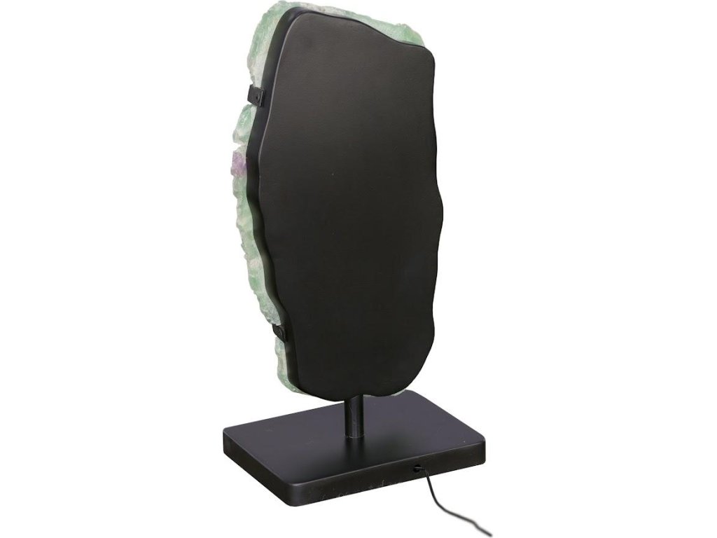 Onyx Lamp on Black Base, Fluorite - image 1
