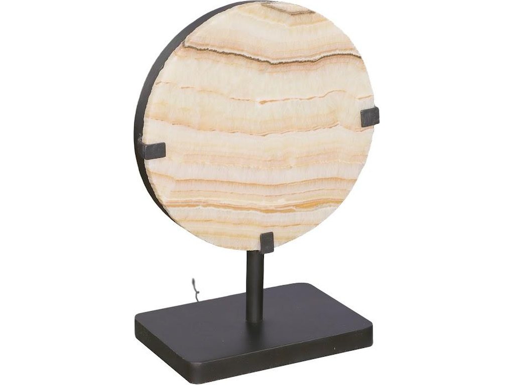 Onyx Lamp, Round Black Base - main image