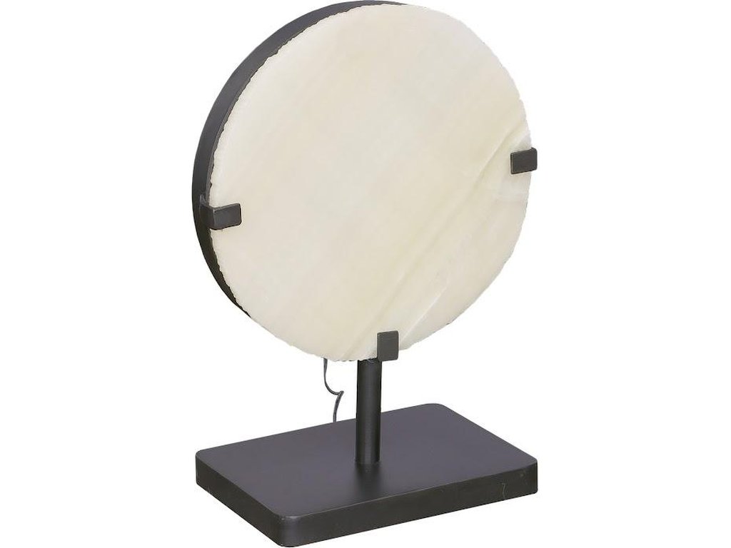 Onyx Lamp, Round Black Base - main image