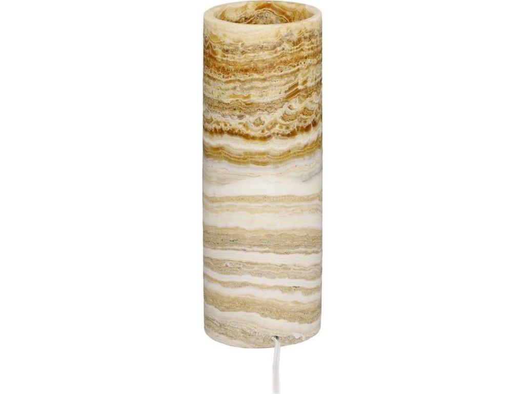 Onyx Lamp, Cylindrical, Gray - image 1