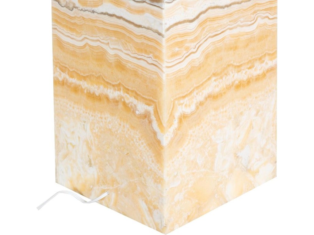 Onyx Lamp Pedestal, Square, Zebra - image 3