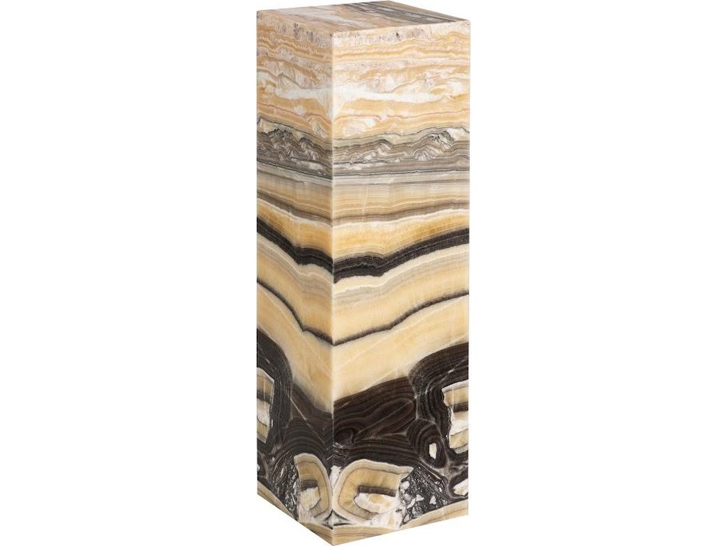 Onyx Lamp Pedestal, Square, Zebra - main image