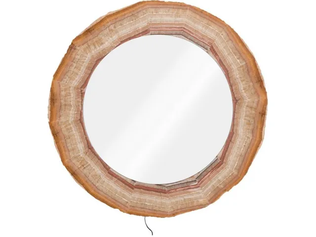 Onyx Mirror, Serpentine Beige