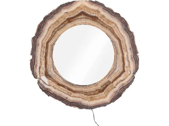 Onyx Mirror, Serpentine Beige