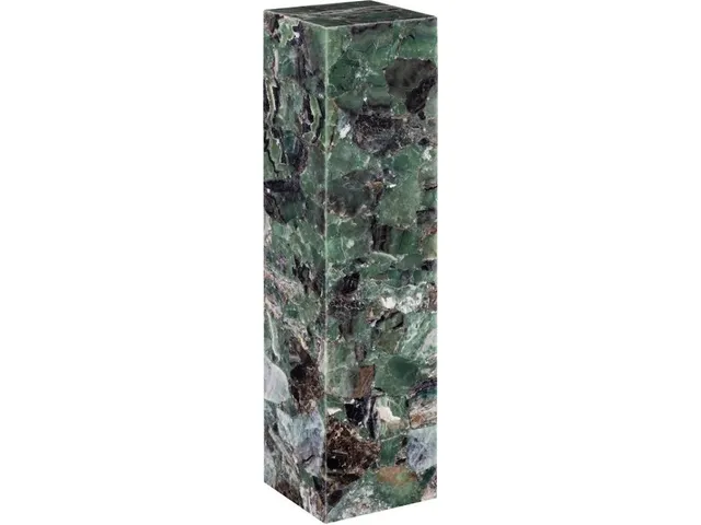 Onyx Lamp Pedestal, Square, Fluorite With Purple