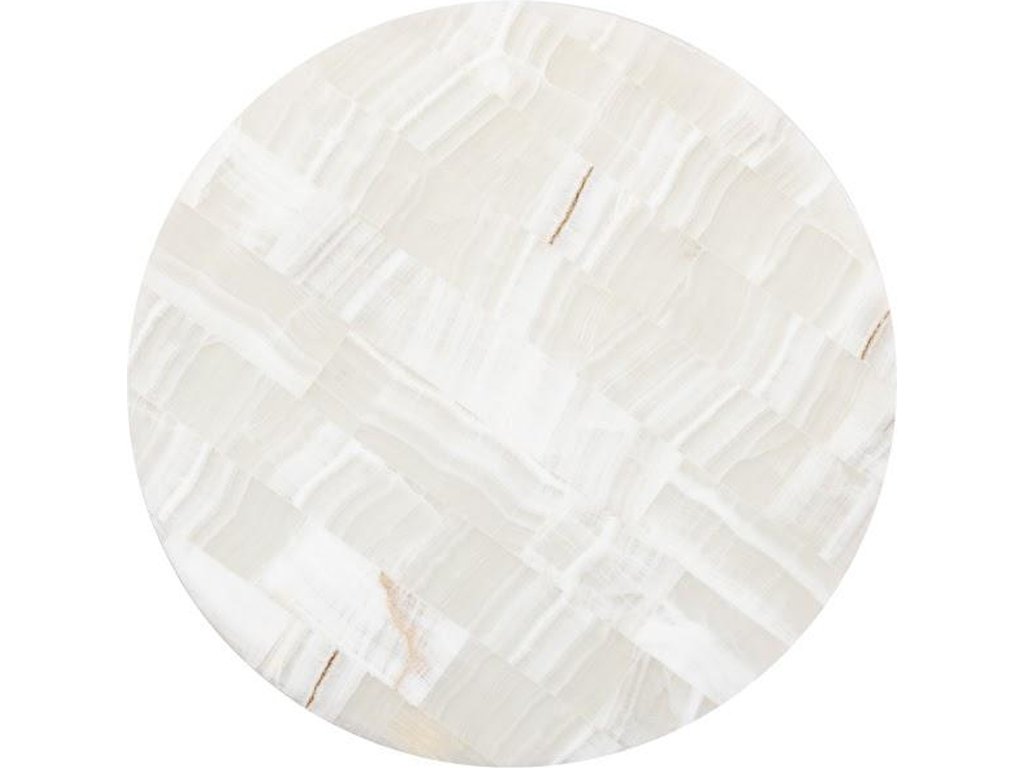 Onyx Round Side Table, White - image 1