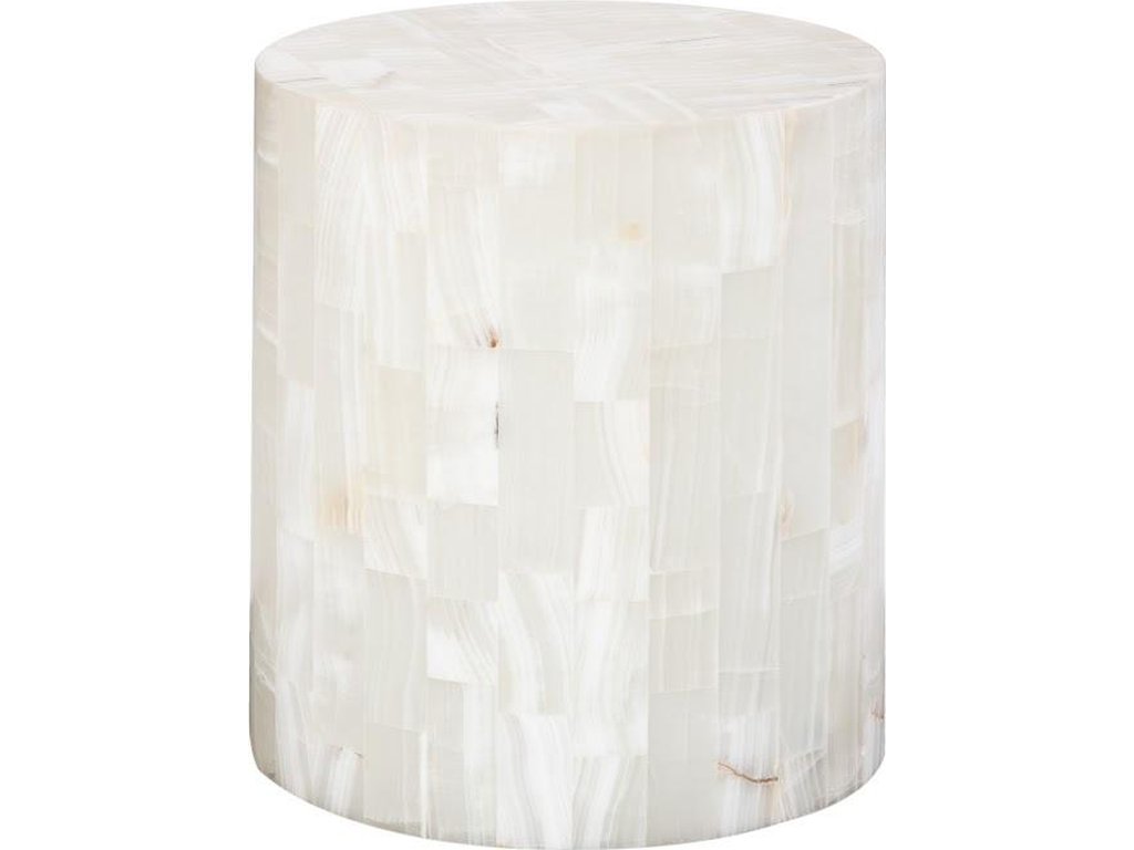 Onyx Round Side Table, White - main image