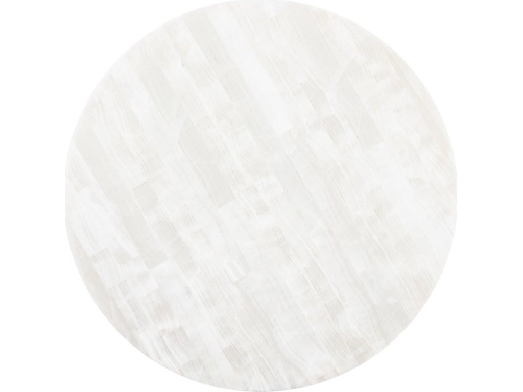 Onyx Round Coffee Table, White - image 1