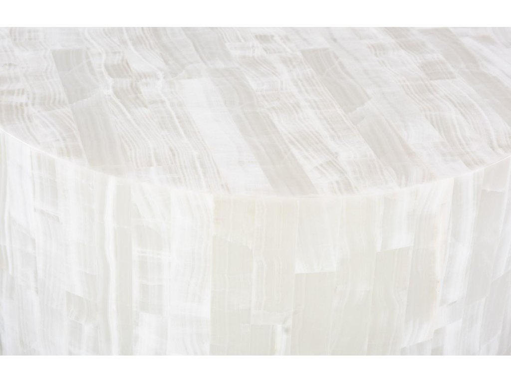 Onyx Round Coffee Table, White - image 3