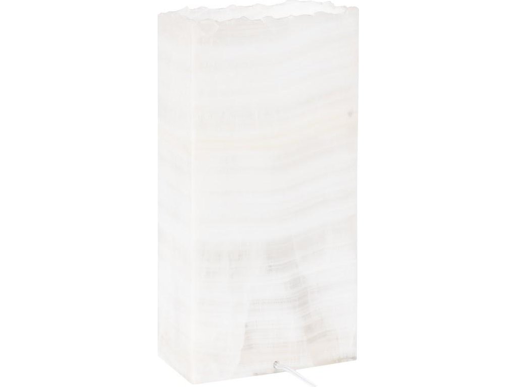 Onyx Lamp, Rectangle, White - image 1