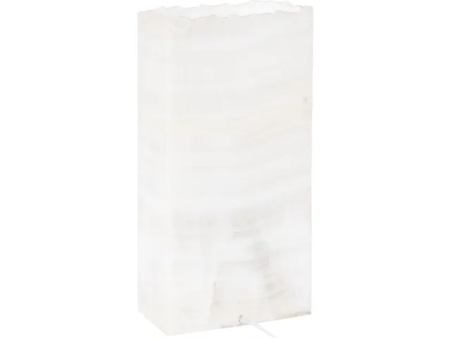 Onyx Lamp, Rectangle, White - Alternative View