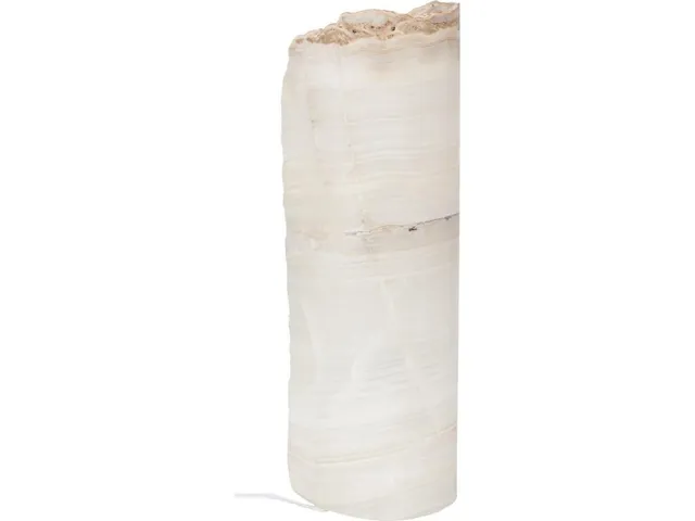 Onyx Lamp, Cylinder , White - Alternative View
