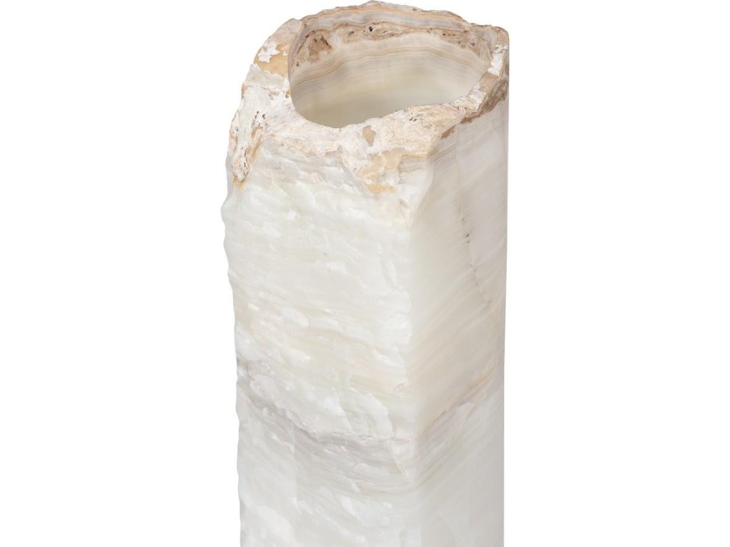 Onyx Lamp, Cylinder , White - image 2