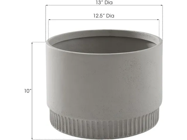 Harvest Planter, Large, Light Gray - Alternative View