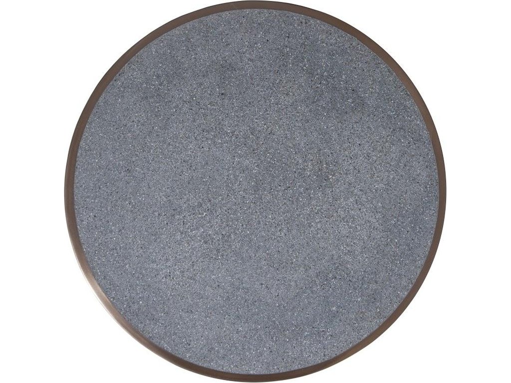 Kono Side Table, Resin, Bronze Finish, Concrete Composite Top - image 1