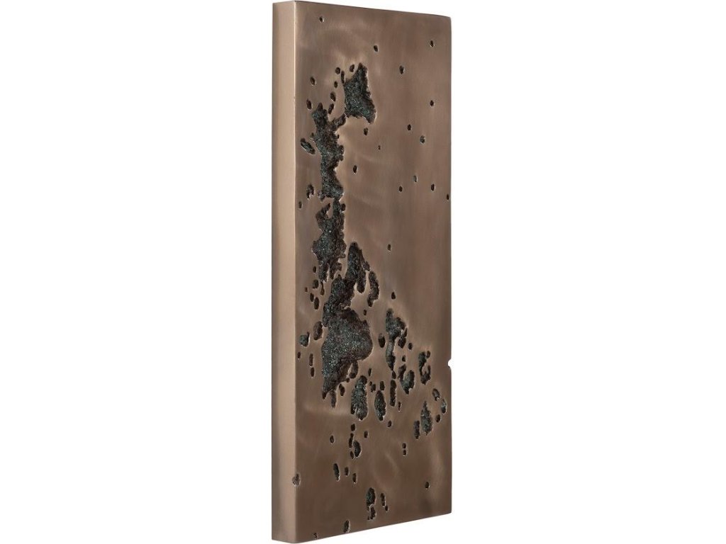 Splotch Wall Art, Rectangle, Bronze Finish - image 1