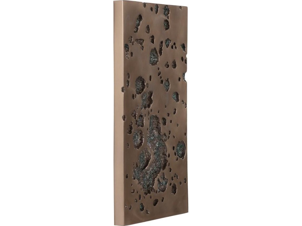 Splotch Wall Art, Rectangle, Bronze Finish - image 1